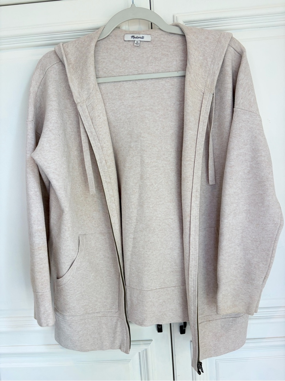 Madewell Soft Light Beige Knit Cardigan